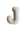 Letter kussen Ruit - Taupe