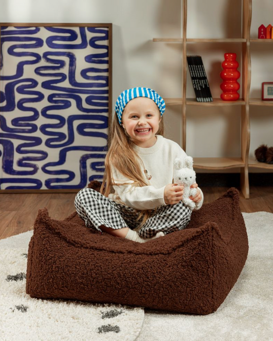 Square Ottoman Warm Hazel - WigiWama