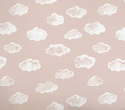 Krijt Wolkjes Behang Pink Blush - Happy Wall