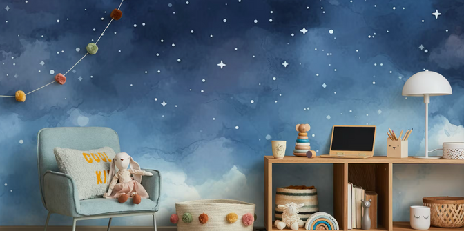 Prachtige Nacht Behang - Happy Wall