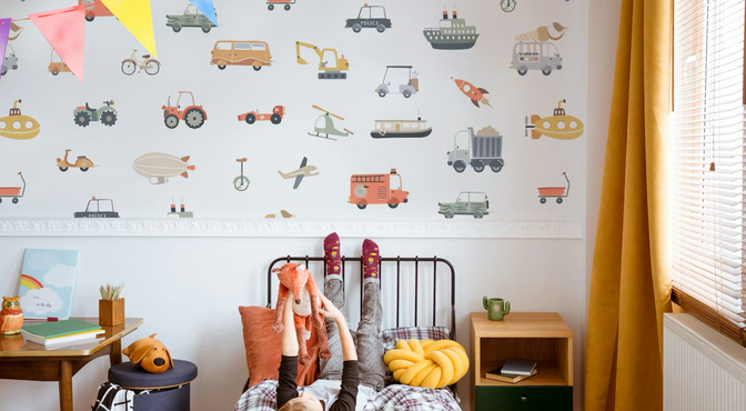 Voertuigen Behang - Happy Wall