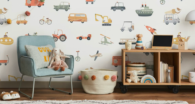 Voertuigen Behang - Happy Wall