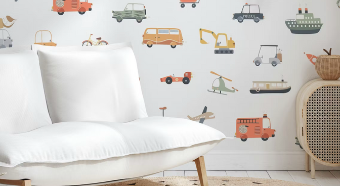 Voertuigen Behang - Happy Wall