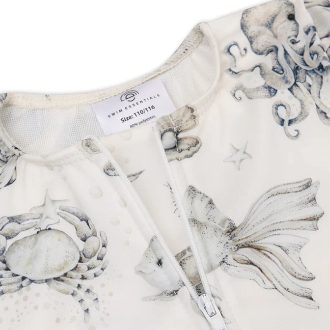 Sea Life Grüner UV-Langarm-Badeanzug für Mädchen