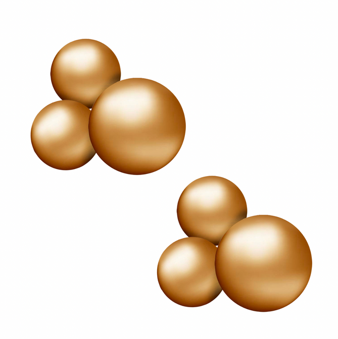 Wiederverwendbare 3er-Ballongirlande in Gold, 2er-Set - Balloony