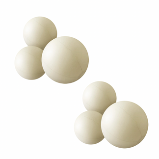 Wiederverwendbare 3er Ballongirlande Creme 2er-Set - Balloony
