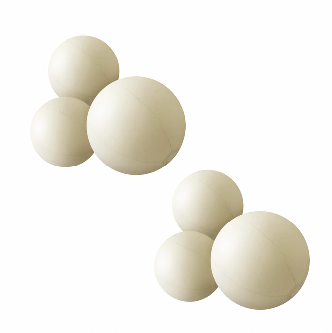 Wiederverwendbare 3er Ballongirlande Creme 2er-Set - Balloony