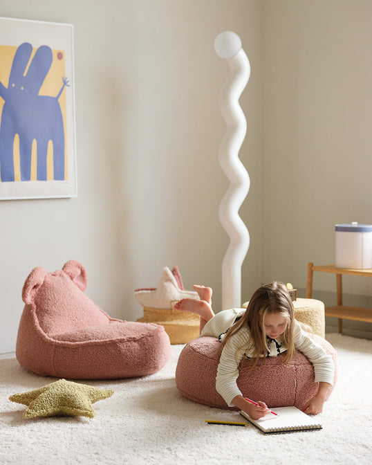 Sitzsack Bär Guava Pink - WigiWama