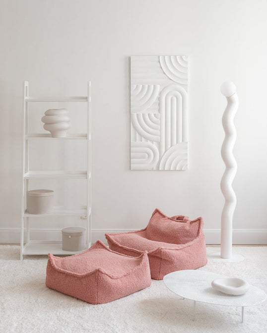 Quadratischer Ottoman Guava Pink - WigiWama