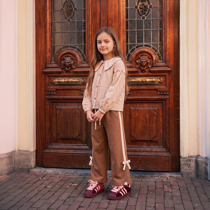 Your Wishes - Twill Woven Collar Blouse