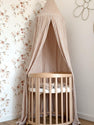Bedhemel Mousseline - Beige Streep