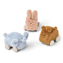 ANSEL Pluche Speelgoedauto's 3-pack Liewood - Pale Tuscany Mix