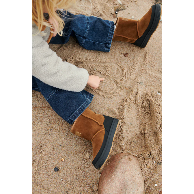 Mattie Wildlederstiefel Pecan/Black 