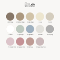 Stofsample Bedhemel - Mousseline