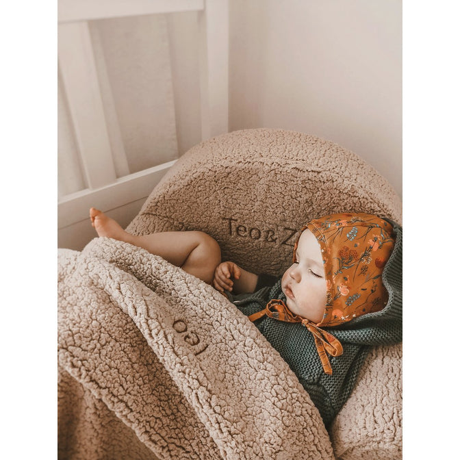 Weiche "Teddydecke" OHNE Namen - beige