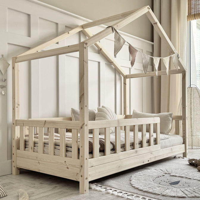 Betthaus Lia Naturholz - 90x190cm / 90x200cm / 140x200cm