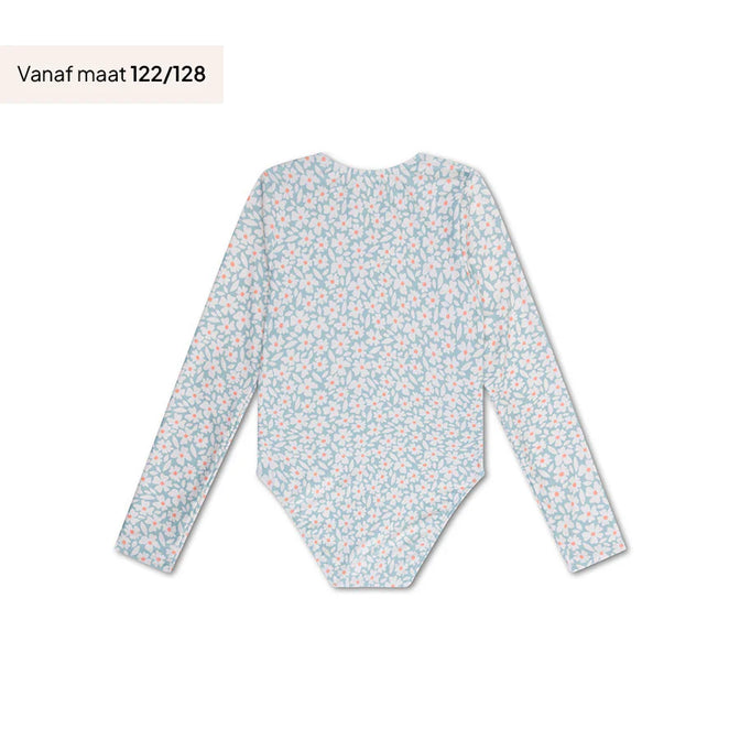 Florish Grüner UV-Badeanzug für Mädchen mit langen Ärmeln