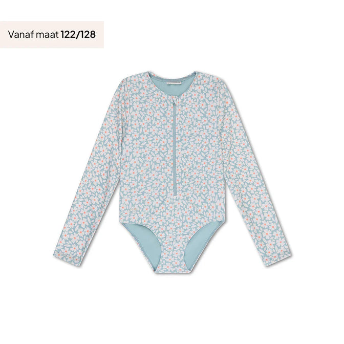 Florish Grüner UV-Badeanzug für Mädchen mit langen Ärmeln