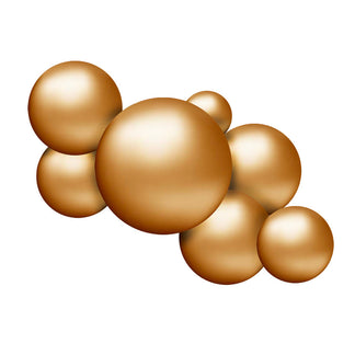 Wiederverwendbare Ballongirlande aus 7 goldenen Ballons - Balloony 