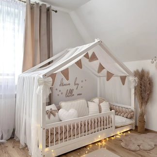 Bedhemel Doek Tule voor een bedhuisje - uit voorraad leverbaar