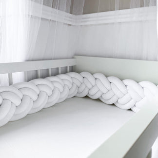 Geflochtene Bettumrandung schmal, doppelspurig - Lulumi 