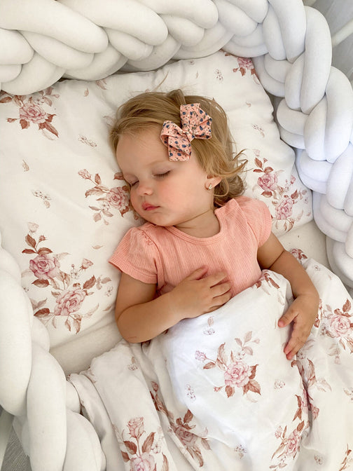 Geflochtene Bettumrandung schmal, doppelspurig - Lulumi 