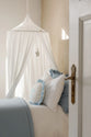 Stofsample Bedhemel - Mousseline