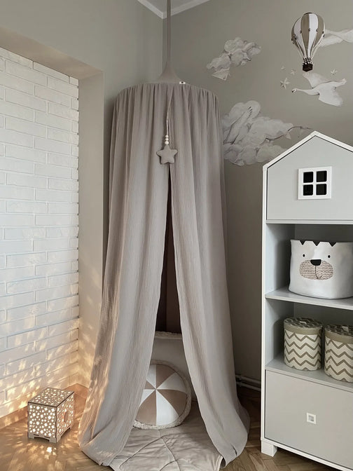 Stofsample Bedhemel - Mousseline