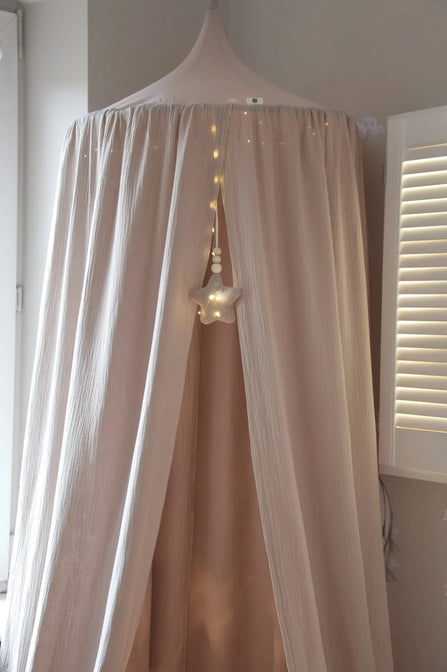 Stofsample Bedhemel - Mousseline
