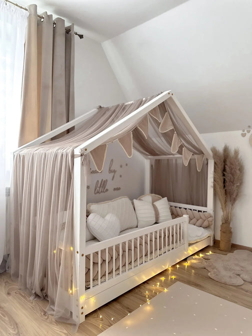 Bedhemel Doek Tule voor een bedhuisje - uit voorraad leverbaar