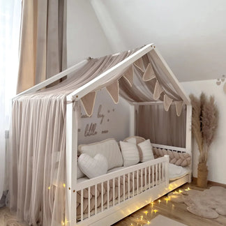 Baldachinstoff Tüll für ein Betthaus 