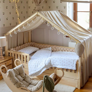 Bedhemel doek mousseline voor een bedhuisje - uit voorraad leverbaar