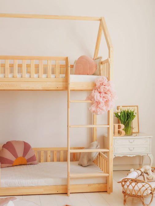 Betthaus Bodi Etagenbett Natur - 90x190cm