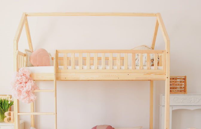 Betthaus Bodi Etagenbett Natur - 90x190cm