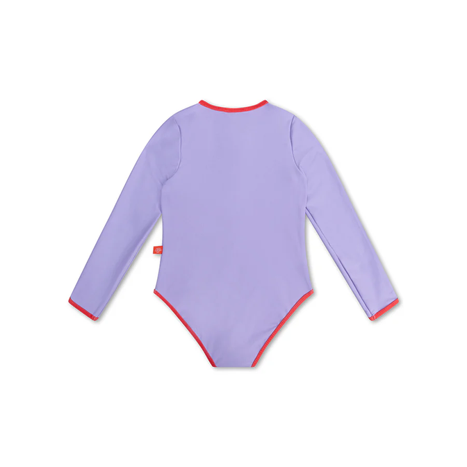 UV Badpak Meisjes met Lange Mouwen - Paars