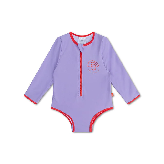 UV Badpak Meisjes met Lange Mouwen - Paars