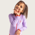 UV Badpak Meisjes met Lange Mouwen - Paars