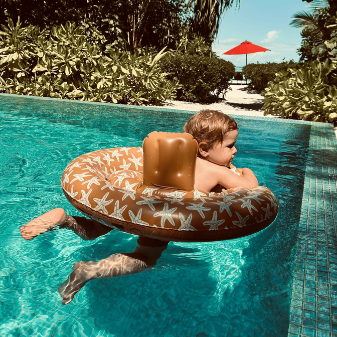 Orange Seastar Baby Float 0-1 jaar