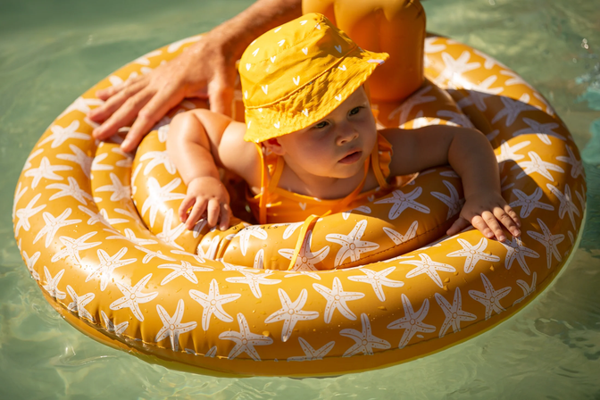Orange Seastar Baby Float 0-1 jaar