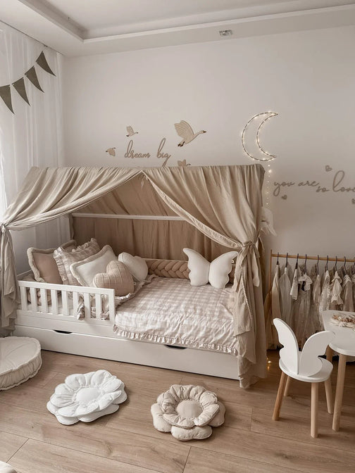 Bettbezug mit Rüschen (mehrere Farben/Muster)