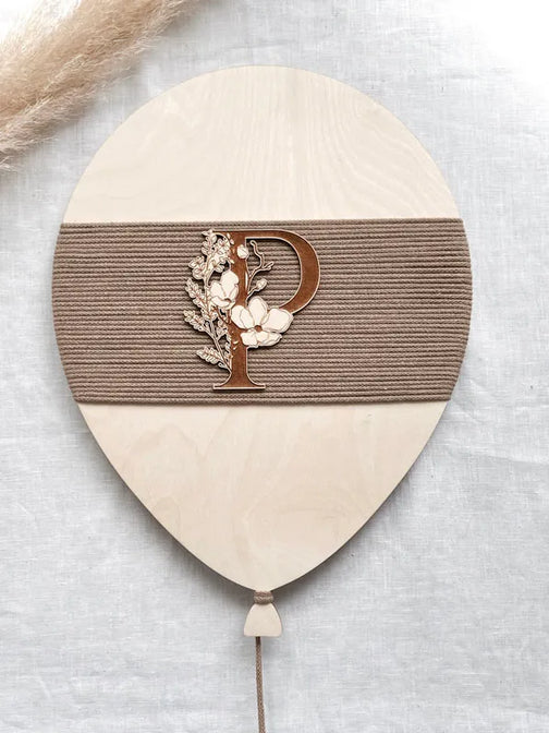 Laufballon mit Buchstaben