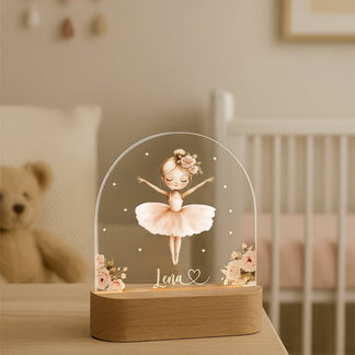 Nachtlampje Ovaal Acrylglas - Gepersonaliseerd