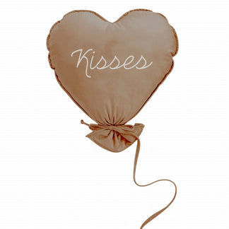 Herzballonkissen Deluxe - Latte