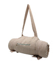 Beige gestreifte XXL Picknickdecke - Picknickmatte 180x150 cm