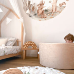 Bällebad Soft Velvet 90x40cm "Beige" - Mimii