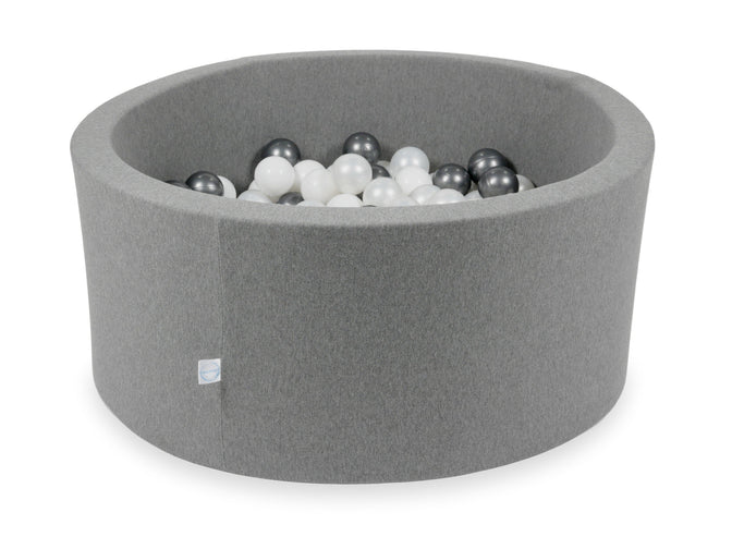 Bällebad Trikot Baumwolle „Grau“ 90x40cm - Mimii