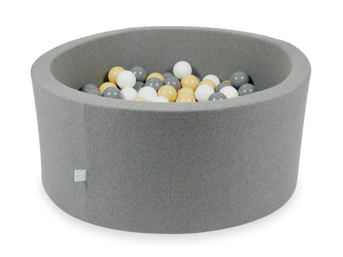 Bällebad Trikot Baumwolle „Grau“ 90x40cm - Mimii