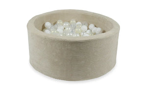 Bällebad SAMT RIPP 90x40 CM BEIGE