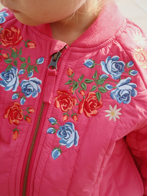 Juno Bomber Jacket - Raspberry Wine