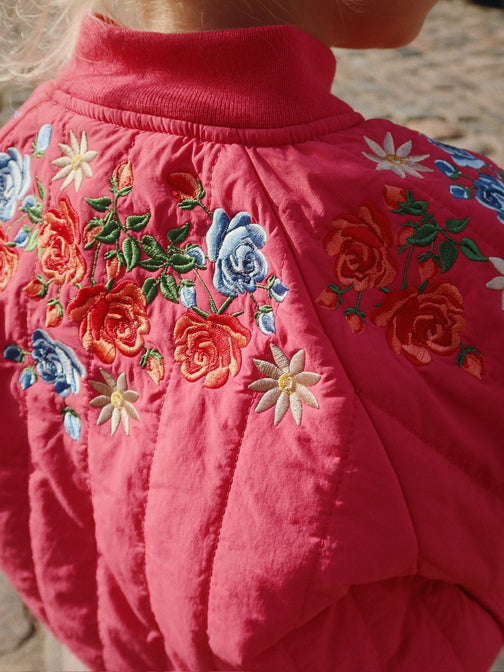 Juno Bomber Jacket - Raspberry Wine